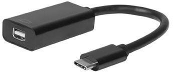 MicroConnect USB-C til Mini DP Adapter 4K 0.2m Svart