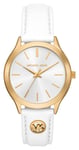 Michael Kors MK7466 Women's Slim Runway (38mm) Silver Dial Watch