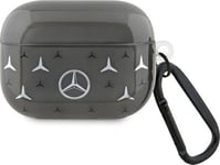 Dėklas Mercedes Benz Meap8dpmgs Airpods Pro Fodral Juoda/Juodas Large Star Pattern
