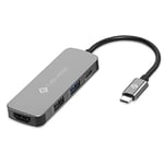 NOVOO Adaptateur USB C HDMI, Hub USB C vers HDMI 4K, Type-C PD 100W, USB 3.0, USB 2.0, Adaptateur Multiport Hub pour Macbook Pro/Air, iPad Pro, ChromeBook