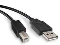 Cable Imprimante USB 1,5 mètres USB 2.0 Compatible avec imprimante Scanner Canon HP Dell Epson Brother Lexmark Pixma Xerox Samsung Etc