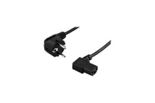 DELTACO DEL-109B - strömkabel - power CEE 7/7 till power IEC 60320 C13 - 1 m