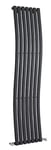 Hudson Reed HLA95 Revive | Modern Bathroom Vertical Designer Single Panel Wave Radiator, 1785mm x 413mm, Anthracite