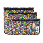 Bumkins Travel Bag, Nintendo Super Mario Toiletry Bag Baby TSA Approved Bag Zipper Pocket Quart Size Transparent Organizing Diaper Bags Makeup Accessories