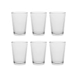 Drinking Glasses Set Low Ball x 6 Dishwasher Safe Home Water Tumblers 275ml