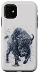 Coque pour iPhone 11 Rage of the Beast : Vintage Bison Buffalo