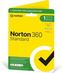 Norton 360 Standard 2024, Antivirus software for 1 Device and 1-year with Secure