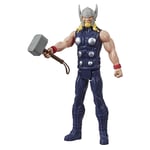 Marvel Avengers Titan Hero Series Blast Gear Thor Action Figure, 30-Cm Toy, Insp