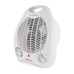 STAYWARM® 2000w Upright Fan Heater with 2 Heat Settings / Cool Blow Fan / Variable Thermostat / Frost Watch Protection / Overheat Protection / GS Safety Approved - F2001WH - White