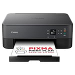 PIXMA TS5350i 3-In-1 Wireless Home Office Printer, Copier, & Scanner - PIXMA Print Plan Compatible - Borderless Photo Printing - Wireless & Smartphone Print/Scan via Cloud Storage (Black)