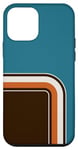 Coque pour iPhone 12 mini Téléphone Kandy Moderne Abstrait Cool Insolite Turquoise BrunCream