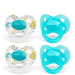 Medela Baby Smokk Original 0-6 måneder DUO Sig nature 4 stk i turkis - Bare i dag: 10x mer babypoints