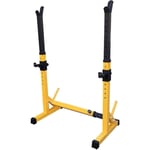 Adjustable Squat Rack,Weight Lifting Bench Rack,Multi-Function Barbell Rack,Home Gym Fitness Stands Piece of Equipment,Max Load 200Kg(Air Freight)