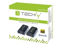 Techly Additional Receiver For Amplifier / Splitter Hdmi Over Ip - Förlängd Räckvidd För Audio/Video - Mottagare - Upp Till 125 M