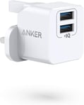 Anker USB Plug Charger, PowerPort mini Dual Port Super White