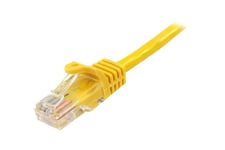 StarTech.com 1m Yellow Cat5e / Cat 5 Snagless Patch Cable - patchkabel - 1 m - gul