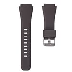 System-S Bracelet flexible en silicone pour montre connectée Samsung Gear S3 Marron 22 mm