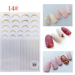 Hyuna Style Nail Stickers Colorful Flower Small Fresh 14