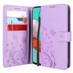 Cmid Galaxy S10 Lite Case, PU Leather Wallet Case Flip Book Style Protective Cover [Card Slot][Magnetic Closure][Kickstand][Wrist Strap] for Samsung Galaxy S10 Lite 6.7" (Purple)