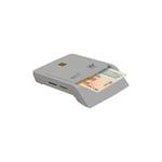 Woxter Electronic ID Card Reader, White Combo, DNI 3.0, SD, MMC, MS, MSPro, XD, Micro SD etc. Cards, Compatible with PC and Mac