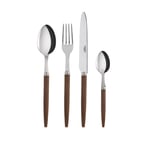 Sabre Paris - Jonc / 24 Pieces Cutlery Set / Dark Wood