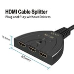 TD® Commutateur de tête HDMI un à trois-Switch HDMI4k - 3-Port HDMI Splitter Cable - repartiteur en 4k- convertisseur tv