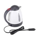 Delaman Heater kettle travel, Portable Car Kettle Cigarette Lighter Plug Water Heater Bottle for Tea Coffee Hot Water Travel 1000ML 12V