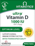 Vitabiotics Ultra Vitamin D Tablets 1000 IU Optimum Level - 96 Tablets