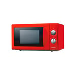 MM 5020M RD - Micro-ondes Rouge intérieur Gris - Modèle indépendant - 700 W avec 5 niveaux de puissance - Minuteur jusqu'à 30 minutes - Micro-ondes 20 L - Cata