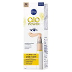 NIVEA Q10 Power 3in1 Eye Care Cushion 02 Nude 4 ml, crème contour des yeux colorée et hydratante, apprêt pour les yeux anti-âge avec coenzyme Q10, correcteur cernes lissant