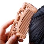 1x Wooden Comb Fine Tooth Handmade Hair Anti Static Ha Onesize