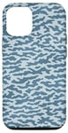 Coque pour iPhone 15 Petit camouflage bleu Moro Camouflage