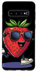 Galaxy S10 Cool Strawberry Costume with funny Shoes and Arms Case