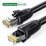 Ugreen 5 M Cat8 Ethernet Kabel Rj 45 Nätverkskabel Sftp 40gbps, Svart