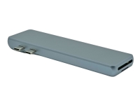 ProXtend 8in1 MultiHub - Dokkingstasjon - USB-C 3.2 Gen 1 x 2 - HDMI - GigE - for Apple MacBook Pro