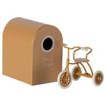 Maileg Trehjulig Cykel med Garage - Okker (9 cm.)