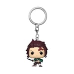 Funko Pop! Keychain: Demon Slayer - Tanjiro- Mini-Figurine en Vinyle à Collectionner Porte-clés Fantaisie - Cadeau de Noël - Idée de Cadeau - Produits Officiels - Anime Fans - Mini-Figurine