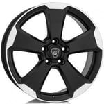 Aluett 87 Black Matt 7.5x18 5/112 ET42 B70.4 - Aluminiumfälgar