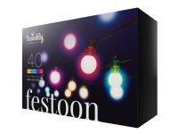 Twinkly Festoon - Stringlys - LED x 40 - festong - 16 millioner farger - multifarge