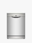 Bosch Series 2 SMS2HVI67G Freestanding Dishwasher, ExtraDry, D Rated, Silver