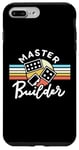 Coque pour iPhone 7 Plus/8 Plus Blocs de construction rétro vintage Master Builder pour hommes, femmes, enfants