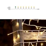 Sirius Top-Line LED lyskæde | 50 varmhvide lys | 5m + 1,5m. | hvid ledning | STARTSÆT