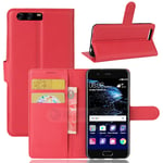 huawei Huawei P10 Plus PU Wallet Case Red