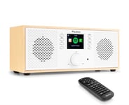 Rimini stereo wifi internet radio vit, Radioapparat Rimini stereo wifi internet radio vit