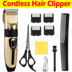 Professional Hair Clippers Mens Electric Trimmers Cutting Cordless Beard Shaver 