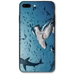 ZARLAY Compatible for iPhone 7/8 Plus/8 Plus Case Hammerhead Shark Shockproof Anti-Finger Print Scratch Resistant 7 Plus/8 Plus Phone Case