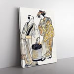 The Third Segawa As An Oiwan By Katsukawa Shunsho Asian Japanese Canvas Wall Art Print Ready to Hang, Framed Picture for Living Room Bedroom Home Office Décor, 76x50 cm (30x20 Inch)