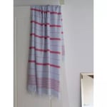 Extra stor Hamamhandduk XXL EGE 160x220 (Light Blue/Ruby Red)