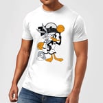 Space Jam Bugs And Daffy Tune Squad Men's T-Shirt - White - L