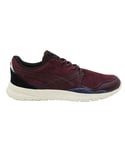 Puma Duplex Evo Camping Burgundy Leather Lace Up Mens Trainers 361921 01 - Purple Nubuck Leather - Size UK 8